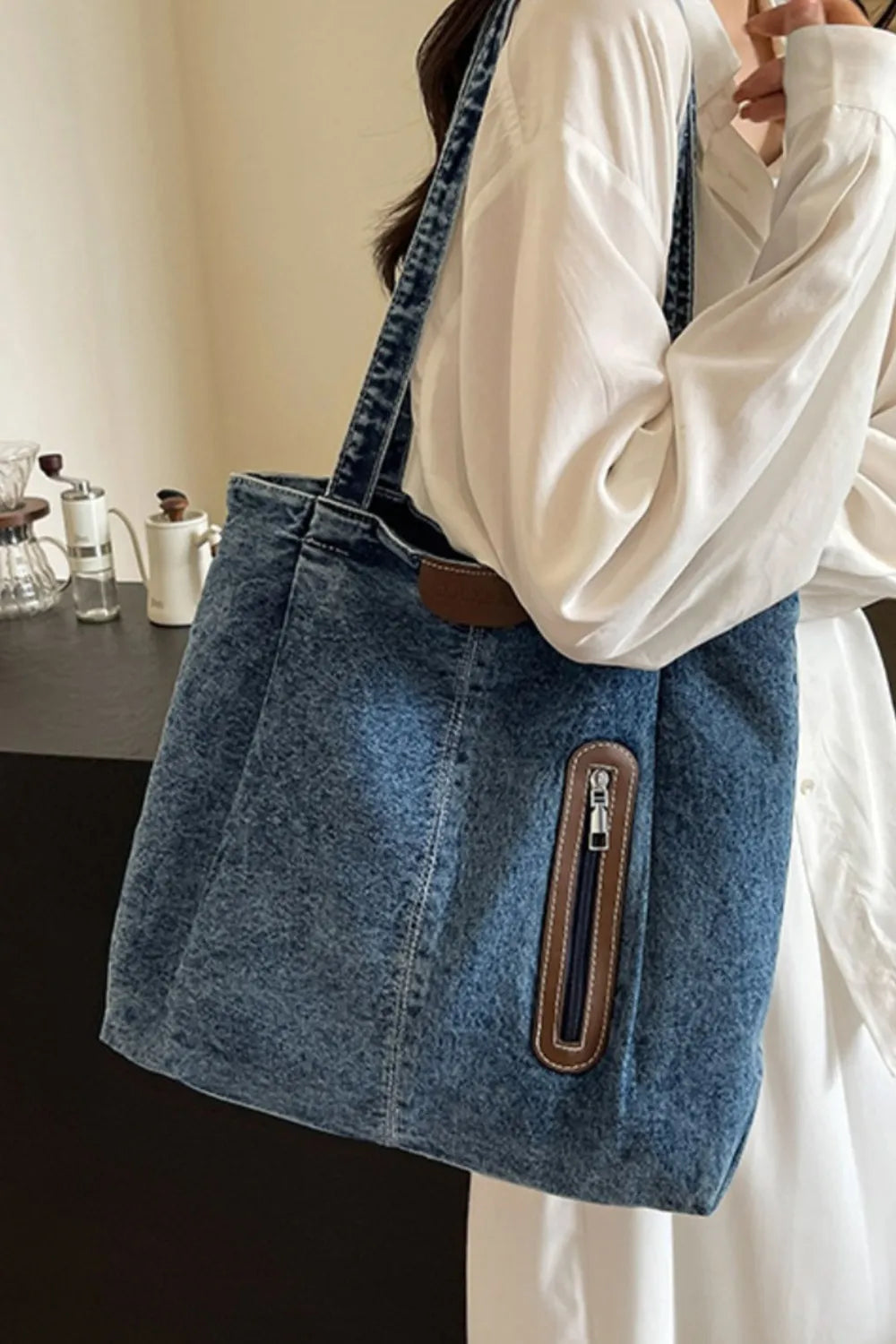 Bolso de mezclilla mediano
