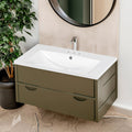 30" Single Bathroom Basin Sink, Vanity Top Only, 3-Faucet Holes, Resin by eprolo