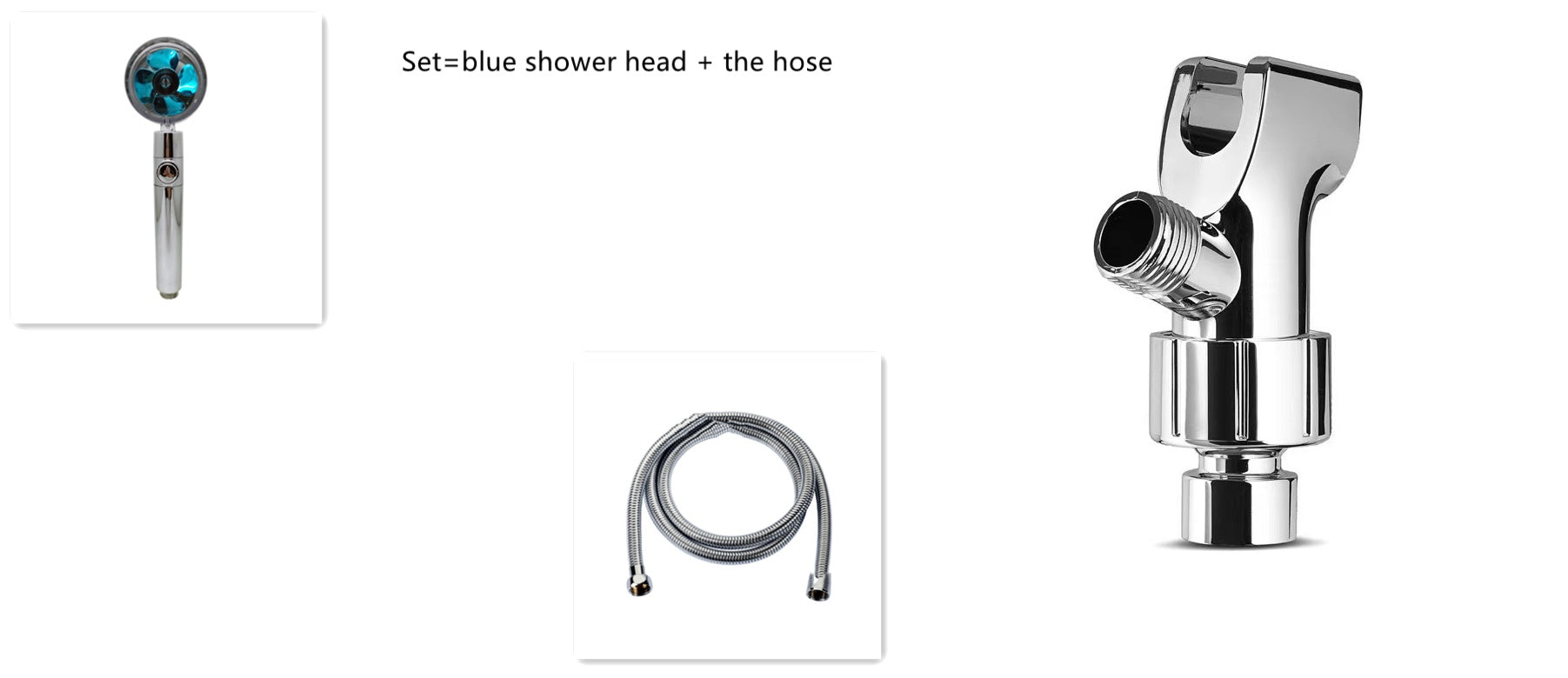 Cabezal de Ducha con Ahorro de Agua, Flujo Giratorio 360 Grados con Pequeño Ventilador, Boquilla Rociadora de Alta Presión de Lluvia de ABS, Accesorios de Baño