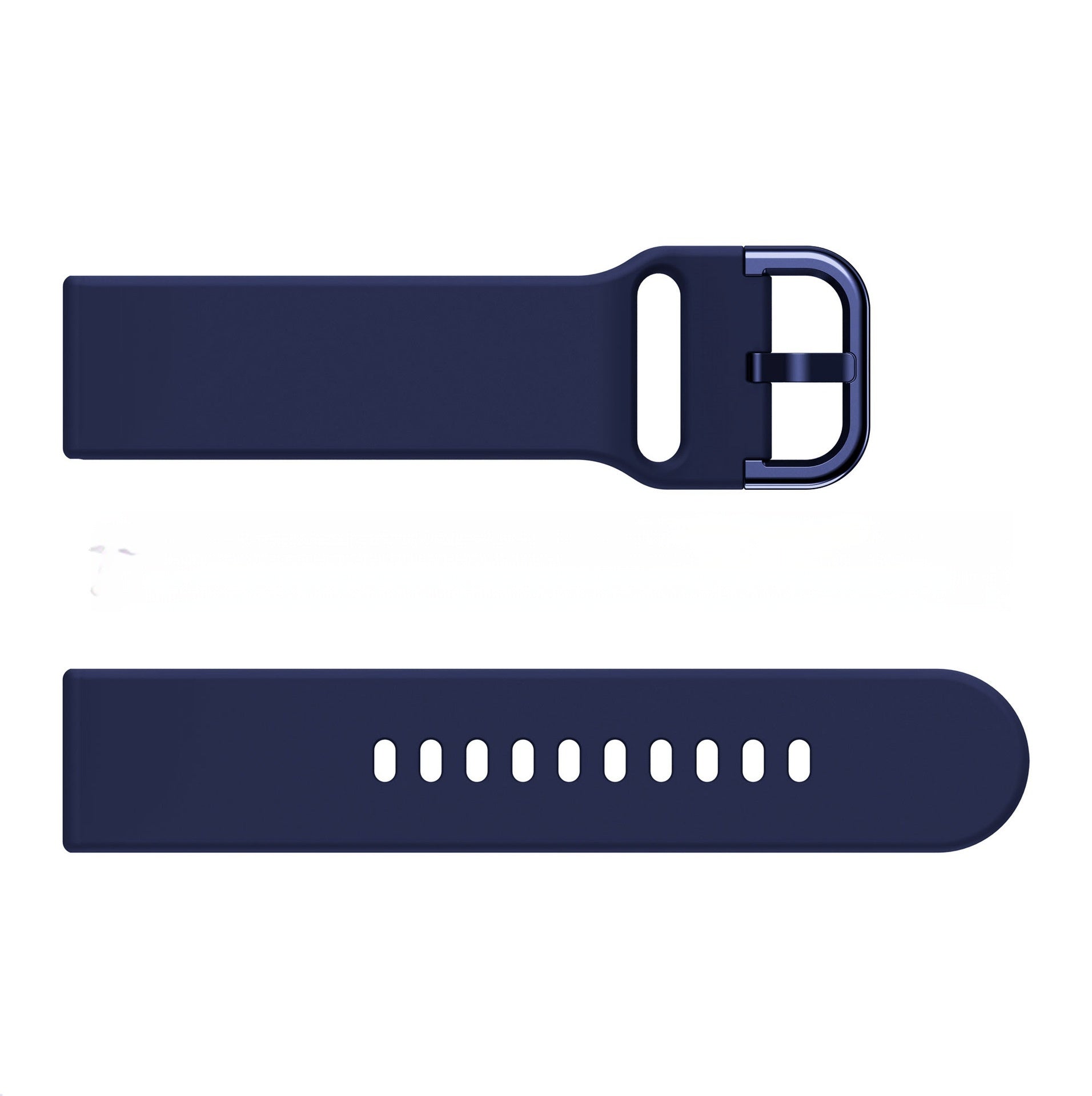 Bracelet universel en silicone 20 ou 22 mm pour montre connectée