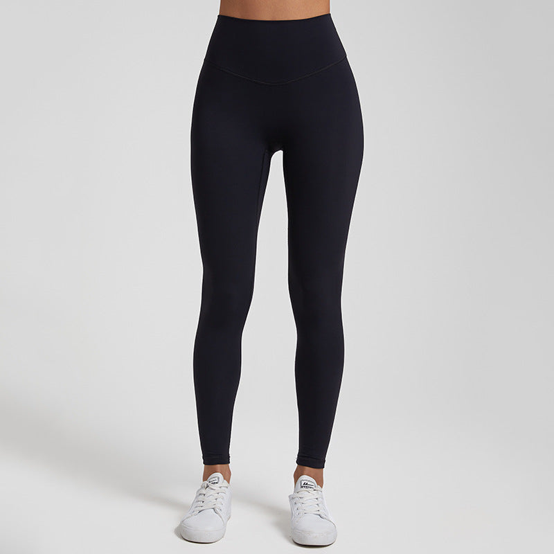Pantalones de yoga para fitness de mujer, de talle alto, estilo europeo y americano, para correr y levantar la cadera.