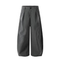 Solid Color Loose Wide Leg Curved Knife Pants by eprolo