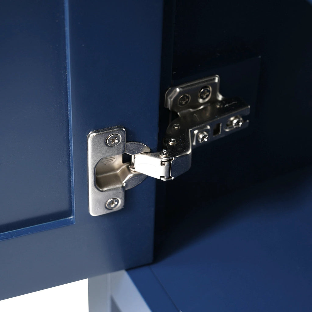 30-Inch Blue Bathroom Vanity with Ceramic Sink and Ample Storage - Ideal Choice for Small Bathrooms by eprolo