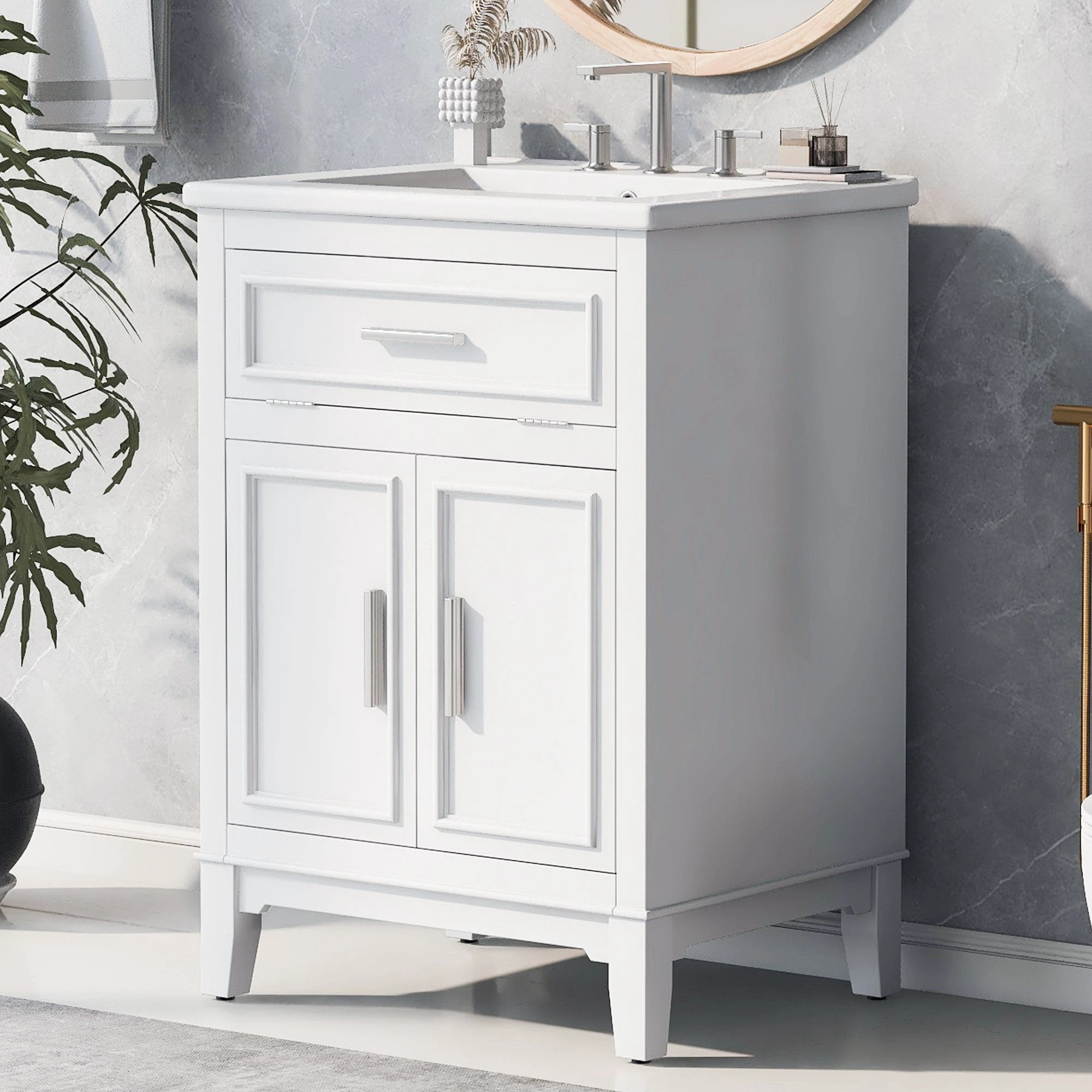 24" Bathroom Vanity with Sink by eprolo
