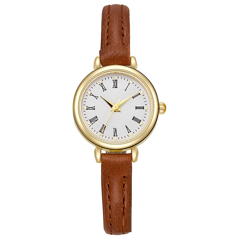 Pequeño, Exquisito Y De Alto Grado Reloj De Cuarzo Elegante Para Estudiantes