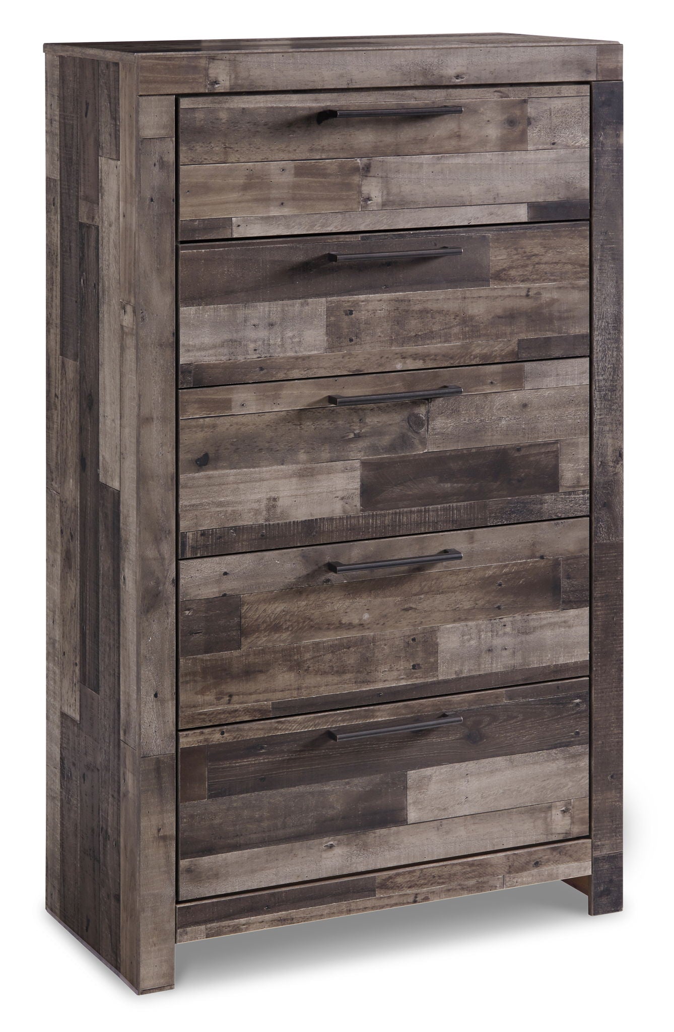 Derekson - Five Drawer Chest - Multi Gray-0