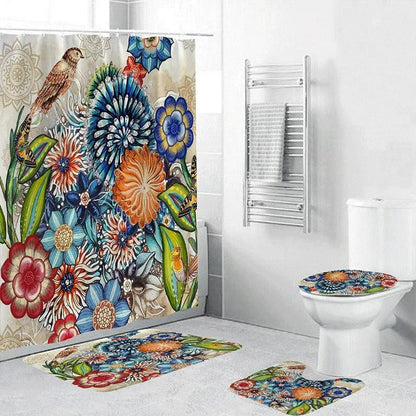 Bohemian Style 3D Digital Printing Polyester Waterproof and Mold Proof Shower Curtain Bathroom Shower Curtain by eprolo