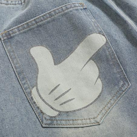 Mickey elements washed denim jeans