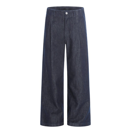 Pantalones de mezclilla de pierna ancha