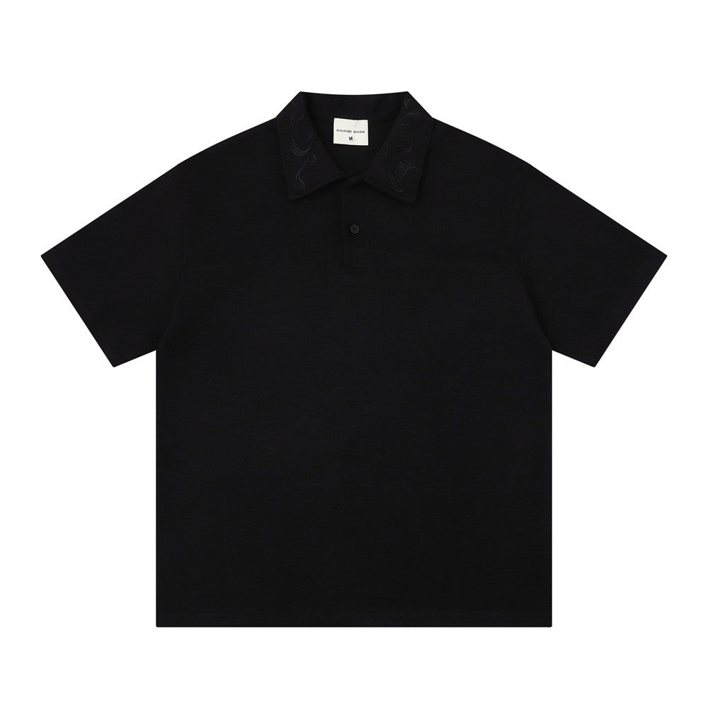 Collar short sleeved T-shirt