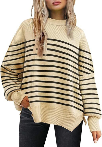 Chandail en tricot épais pour femme