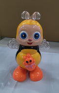 Swing Cartoon Bee Electric Lamplight Music Toy