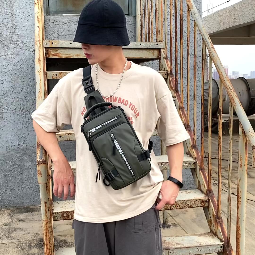 Sacs bandoulière homme Sacs à dos multifonctionnels Sacs de poitrine