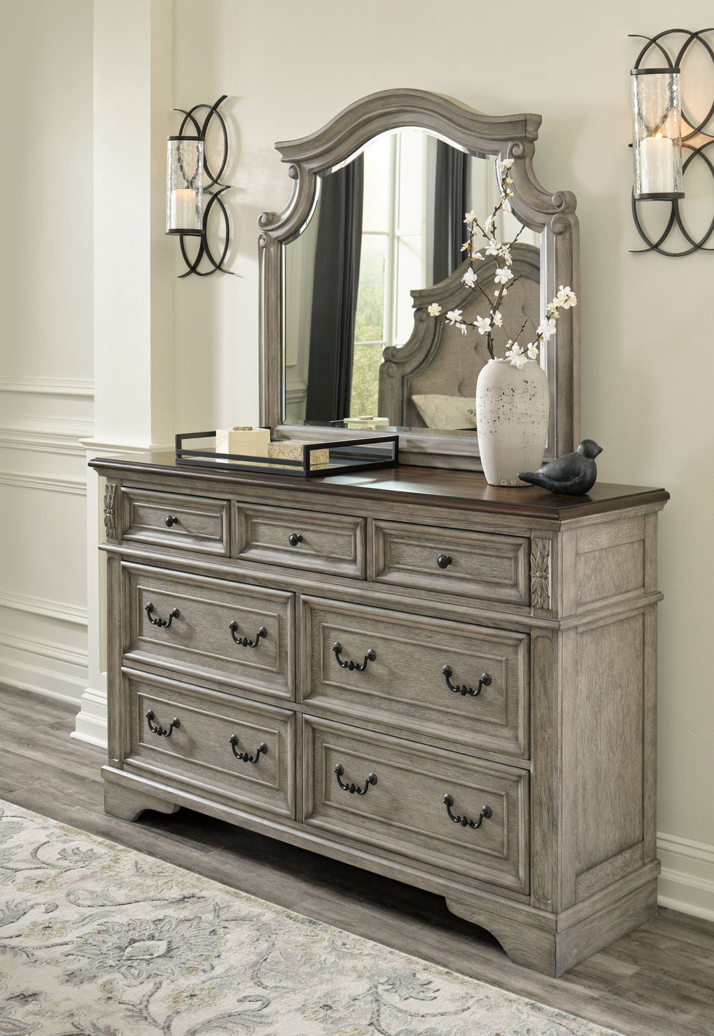 Antique Gray 6 Piece Bedroom Set - Signature Design By Ashley Lodenbay Collection-1