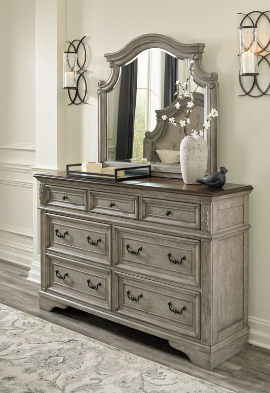 Signature Design by Ashley Lodenbay Antique Gray Dresser with Mirror-0