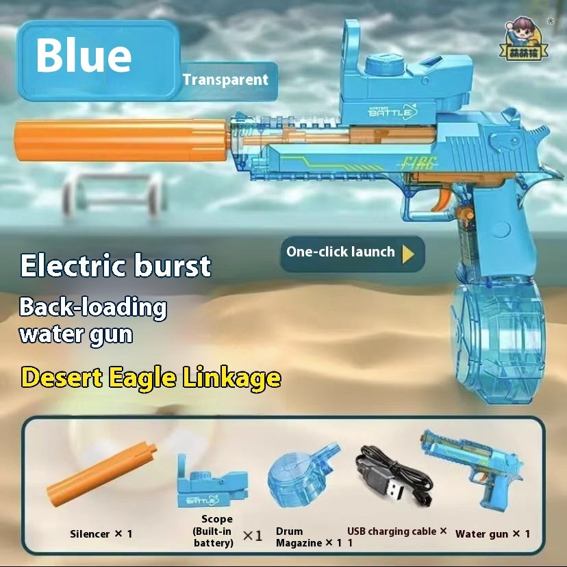 Nouveau Pistolet à Eau Électrique à Effet de Lumière de Feu