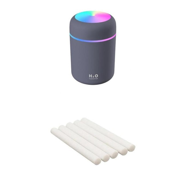 Atomizador de escritorio USB doméstico, mini, silencioso, para dormitorio, gran volumen de niebla