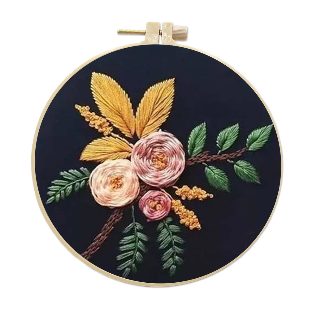 European Style Three-dimensional Fabric Embroidery Material Bag