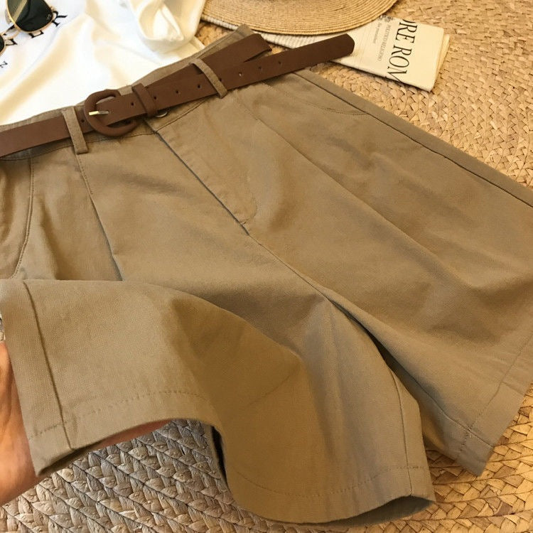 Pantalones de pernera ancha, talle alto, estilo informal y versátil, para mujer