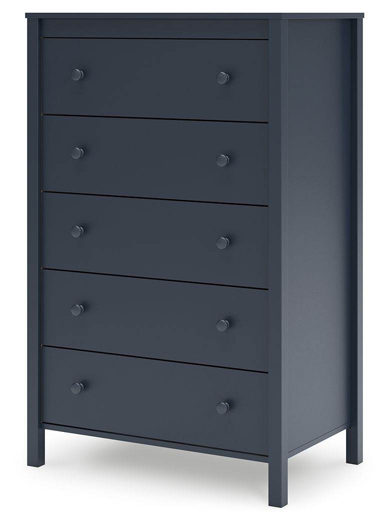 Signatue Design by Ashley Five Drawer Navy Blue Storage Chest-2