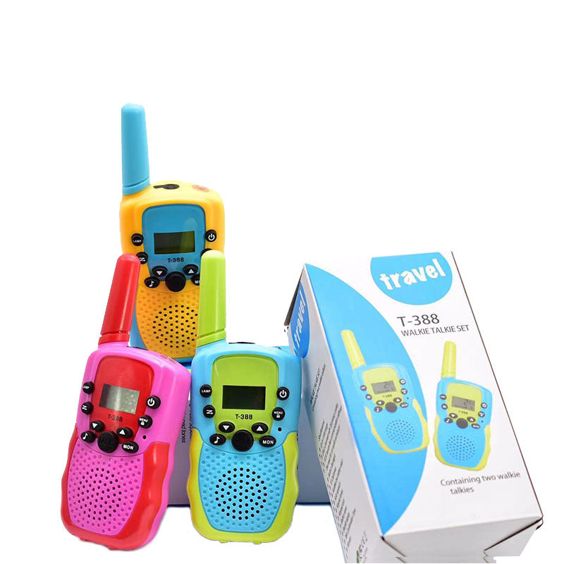 Walkie-talkie de juguete interactivo de mano para niños y padres al aire libre