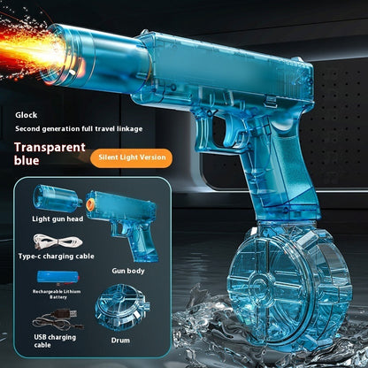 Nouveau pistolet à eau électrique Ice Mouse Ice Explosion, haute vitesse, tir continu, rechargement à liaison, grande capacité pour enfants