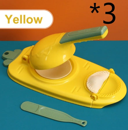 Nueva herramienta 2 en 1 para hacer dumplings de cocina, utensilio manual para hornear repostería