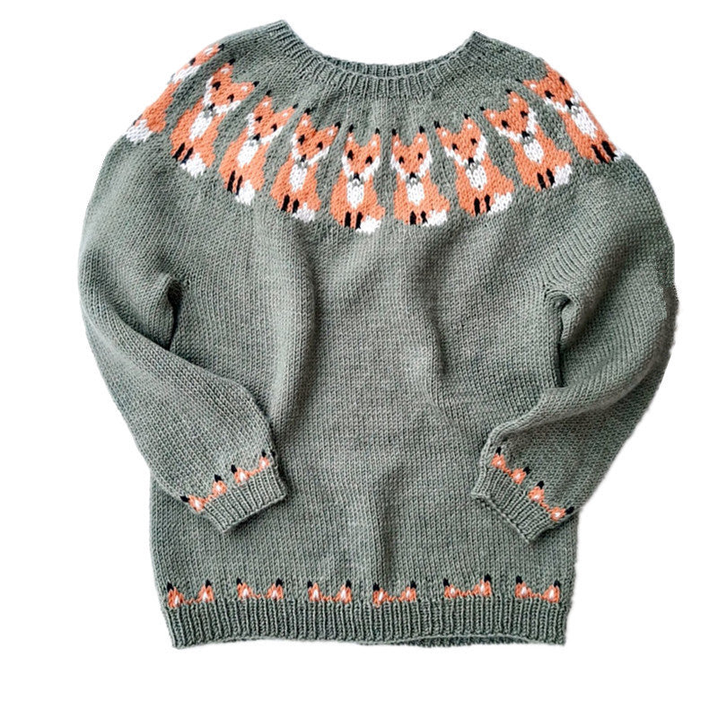 Pull Col Rond Ample et Élégant à Manches Longues – Vente Flash