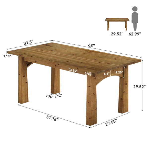 Table de salle à manger (seulement la table de salle à manger)