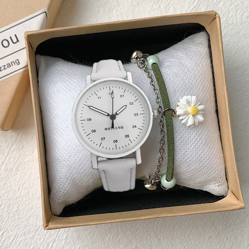 Montre de style ancien Mori pour filles coréennes simples et élégantes