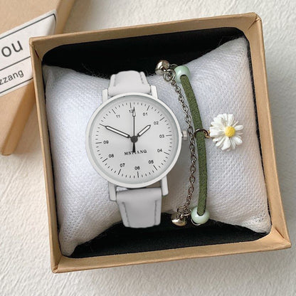 Montre de style ancien Mori pour filles coréennes simples et élégantes