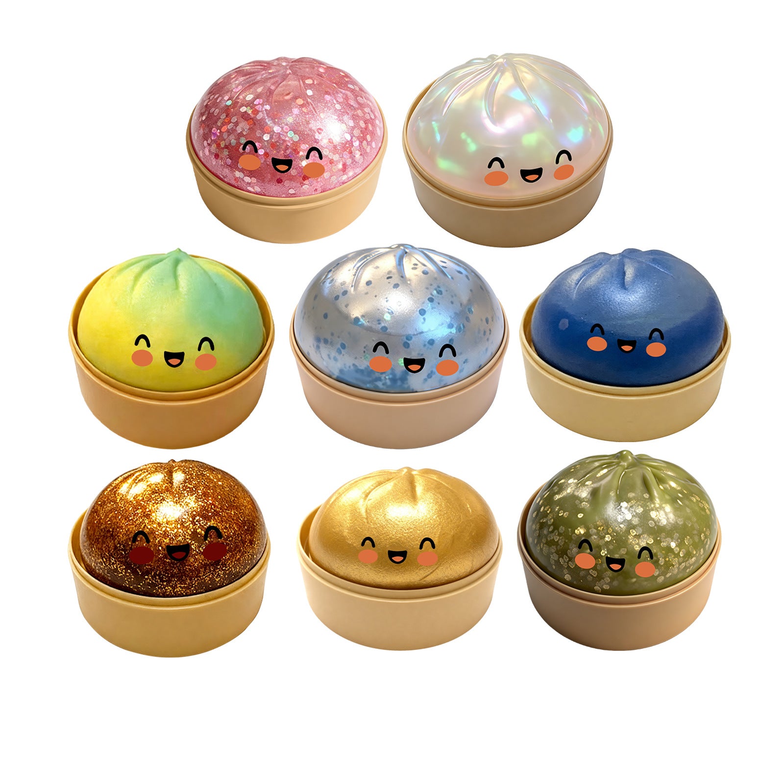Cute Fun And Stress-relieving Steamed Bun-shaped Simulation
