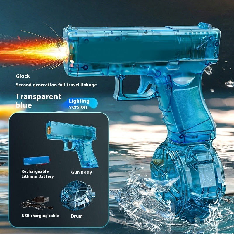 Nouveau pistolet à eau électrique Ice Mouse Ice Explosion, haute vitesse, tir continu, rechargement à liaison, grande capacité pour enfants