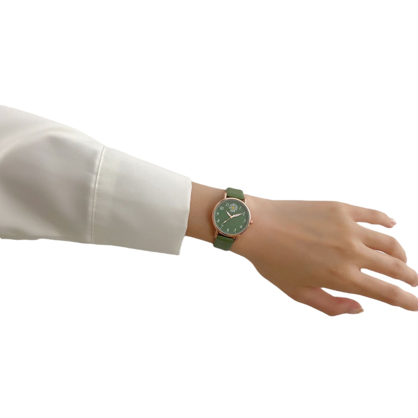 Ensemble montre à quartz mignonne pour filles, tendance et assortie à tout