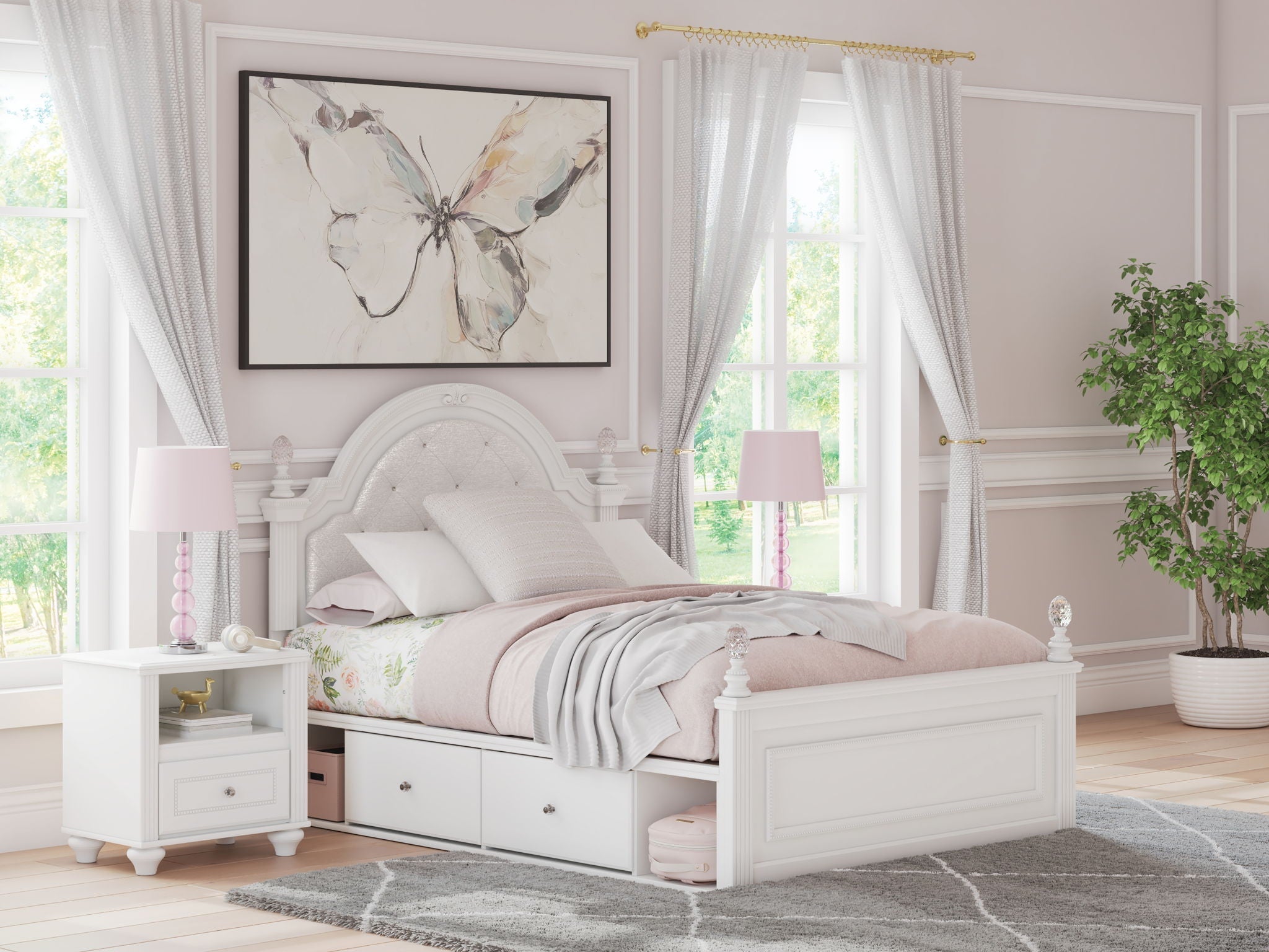Kozlani - Upholstered Panel Storage Bed-1