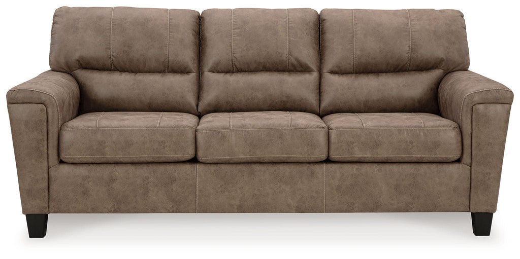 Navi 3 Pc Living Room Set Sofa Loveseat Rocker Recliner Fossil Fabric-2