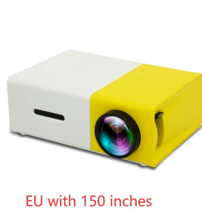 Proyector portátil 3D HD LED Cine en casa HDMI compatible con USB de audio Proyector YG300 Mini proyector