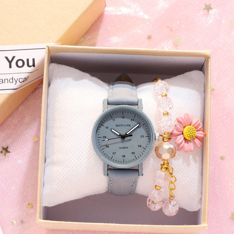 Montre de style ancien Mori pour filles coréennes simples et élégantes