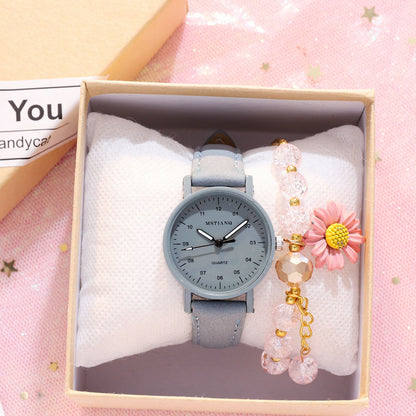 Montre de style ancien Mori pour filles coréennes simples et élégantes
