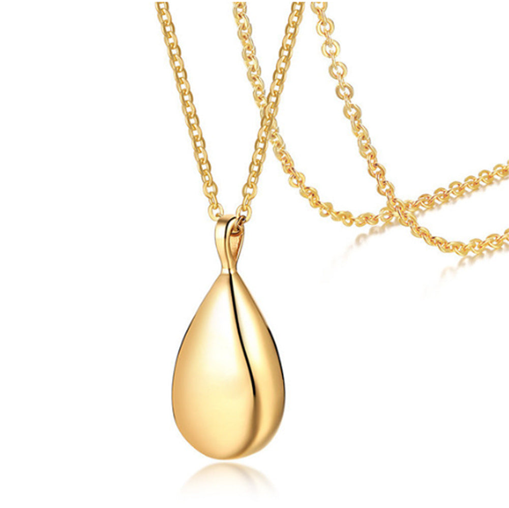 Stainless Steel Dropper Perfume Bottle Necklace Ashes Chain Cinerary Casket Commemorative Pendant With Chain