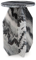 Wrenlane - Accent Table - Black / White / Taupe-0