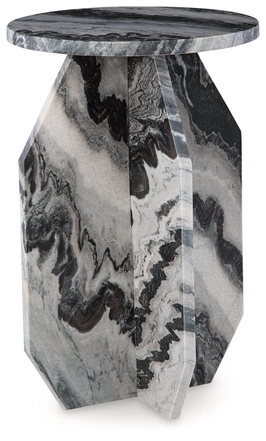 Wrenlane - Accent Table - Black / White / Taupe-0