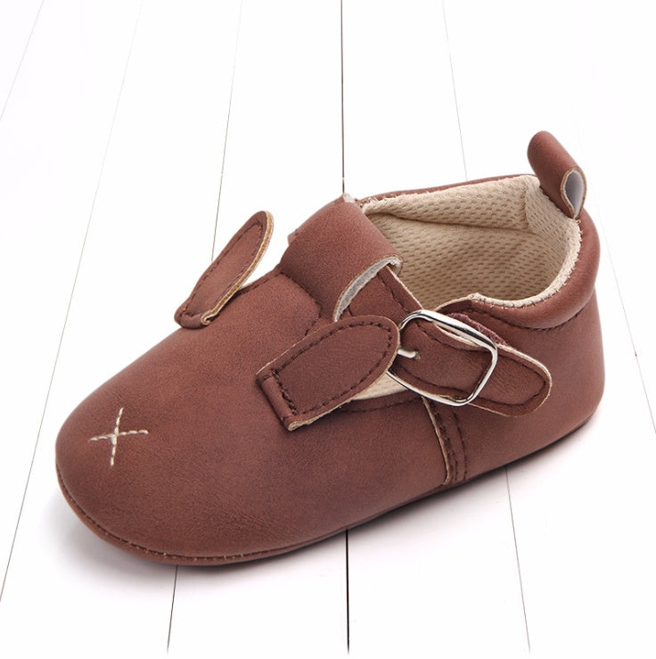 Chaussures bébé printemps automne dessin animé animal cuir mat antidérapant semelle souple chaussures bébé vente en gros 0884