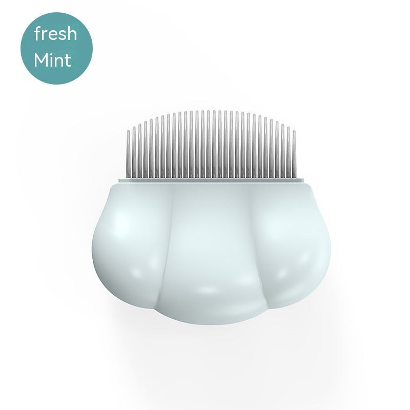 Peine de aseo para perros, cómodo, para mascotas, pequeños piojos, peines universales para la muda, cepillo en forma de concha, elimina enredos para perros, conejos y productos para mascotas