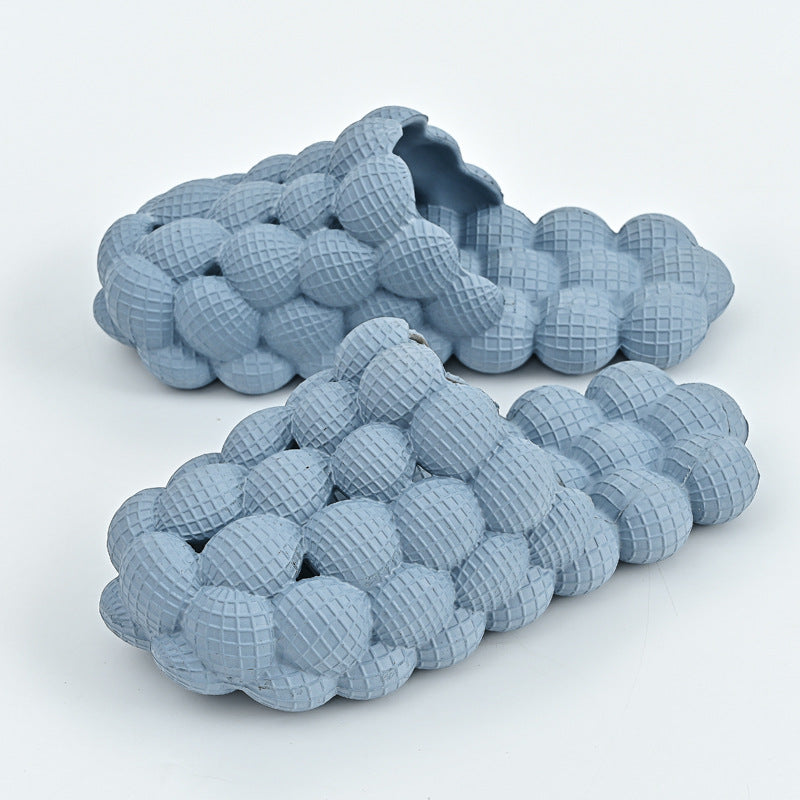 Nuevas sandalias de masaje de malla para el baño, de verano, para el hogar, antideslizantes.