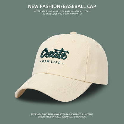 Chapeau coréen pour femme, look assorti, petites lettres brodées