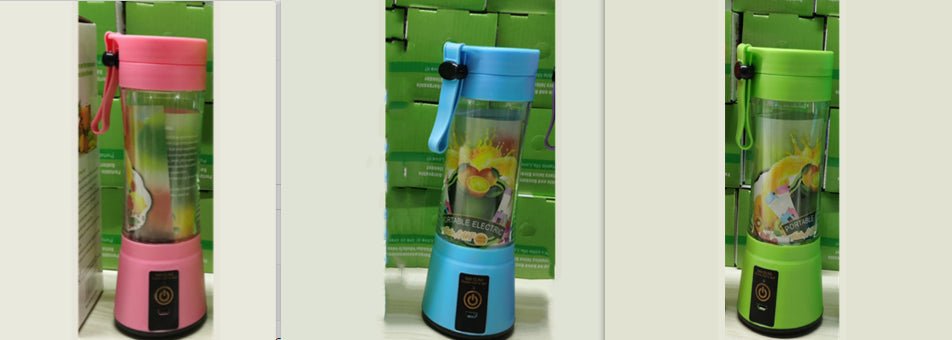 Licuadora portátil con USB recargable, mini batidora de jugo de fruta para cocina, exprimidor eléctrico simple portátil para el hogar