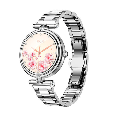 Montre connectée avec appels Bluetooth, cadran personnalisable, plusieurs modes sportifs, montre femme tendance