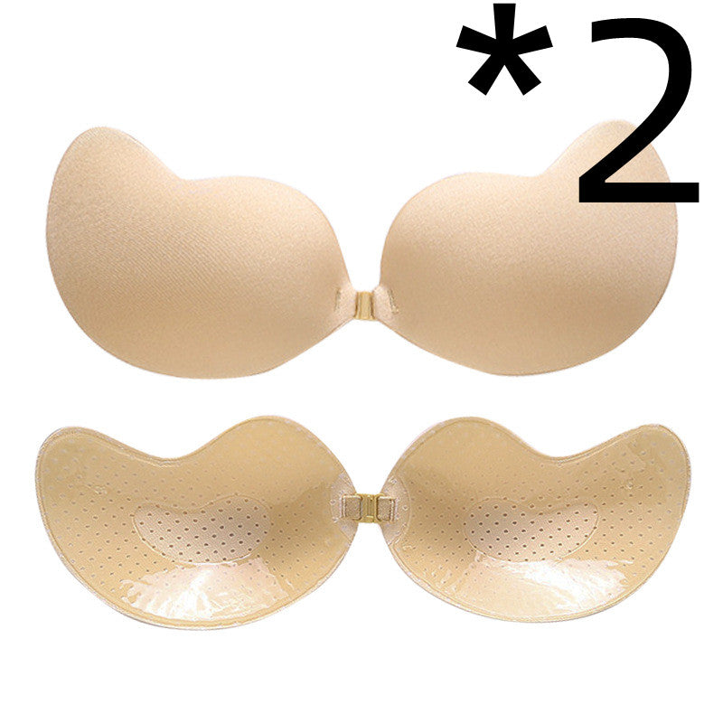 Sujetador Push Up Invisible Sujetador Sin Espalda Sin Tirantes Bralette Sin Costuras con Cierre Delantero Ropa Interior