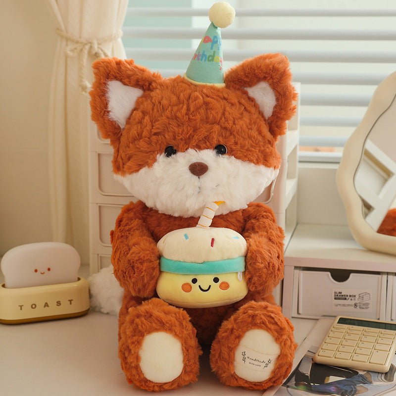 Bonito oso de peluche con forma de tarta